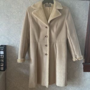 Ann Taylor Faux Suede Coat Medium 38”L x 20”W - Very Luxurious!
